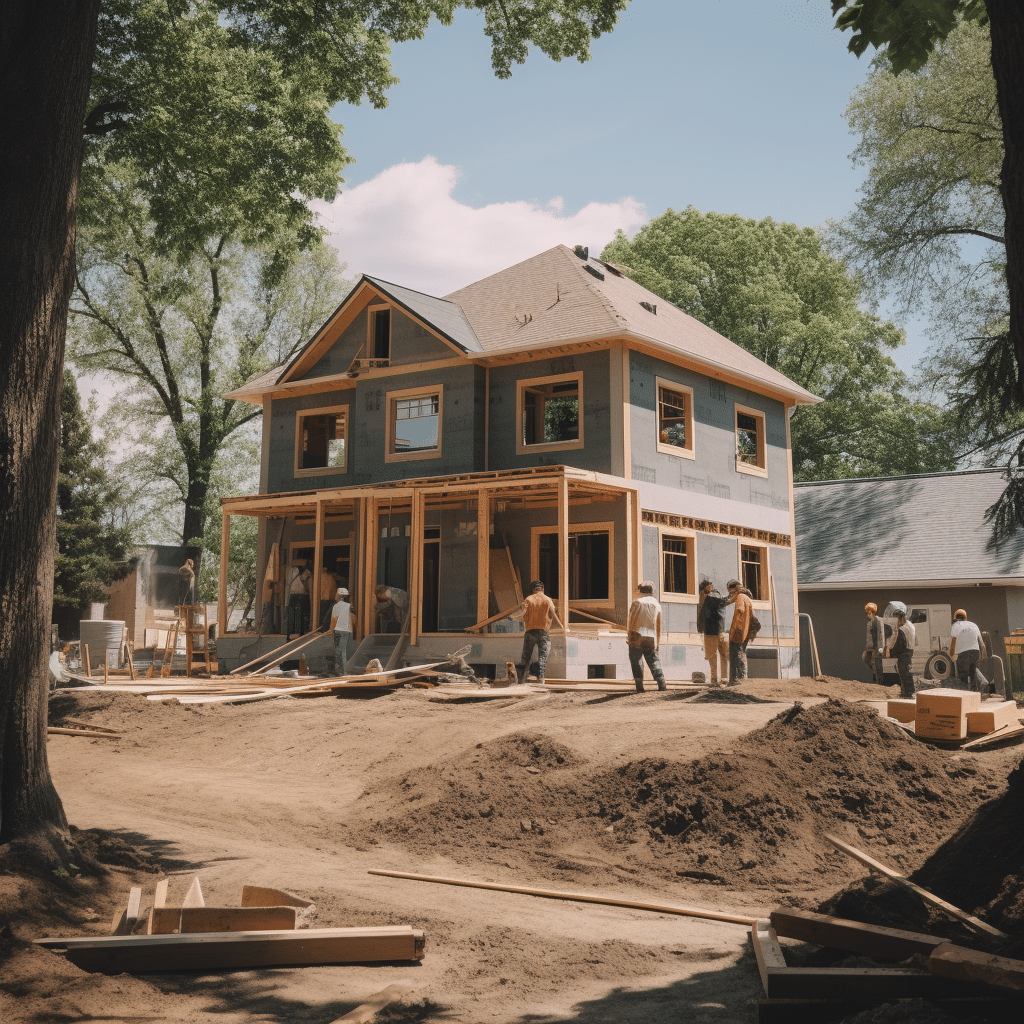 Loadedm Beautiful Home Under Construction Surrounded People Wor Cd98Dc39 7787 415A Bdce 71684973A451 Construction Home Permit