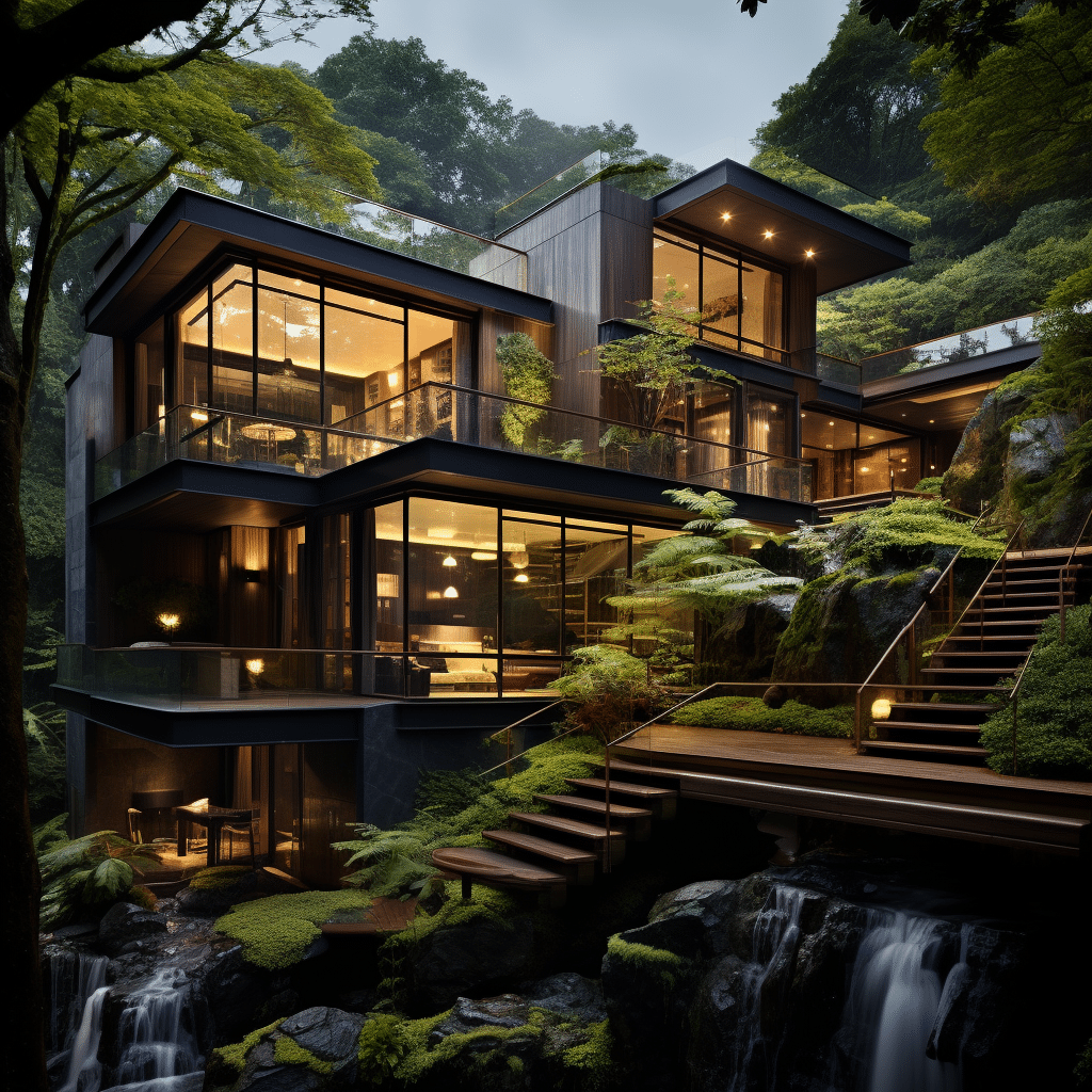 New 1 Beautiful Home Adjacent To Cascading Waterfall 16888423964045158 1 Contemporary Style
