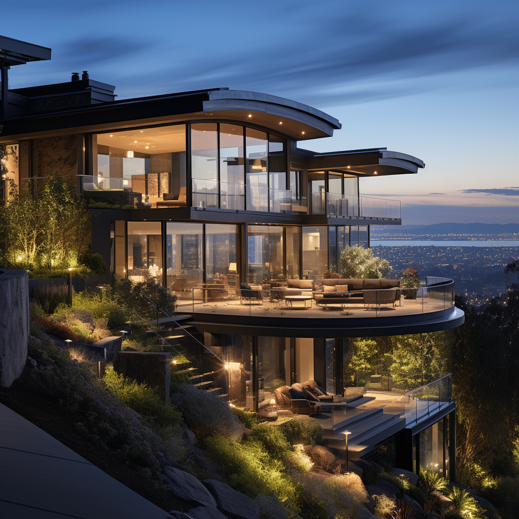 New 1 Beautiful Home Atop Hill Overlooking Town 16888418654791541 Contemporary Home Style