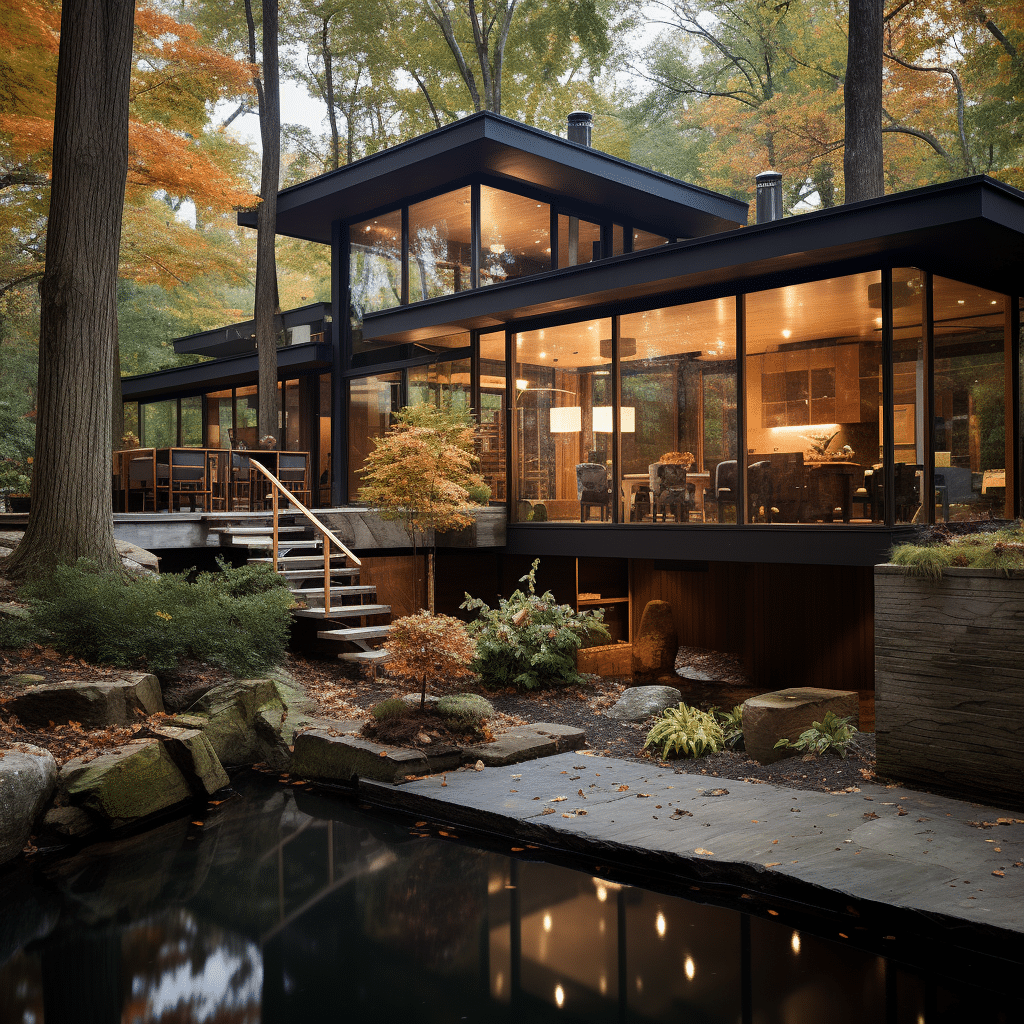 New 1 Beautiful Home Nestled In Woodland 16888420826857897 Contemporary House Design