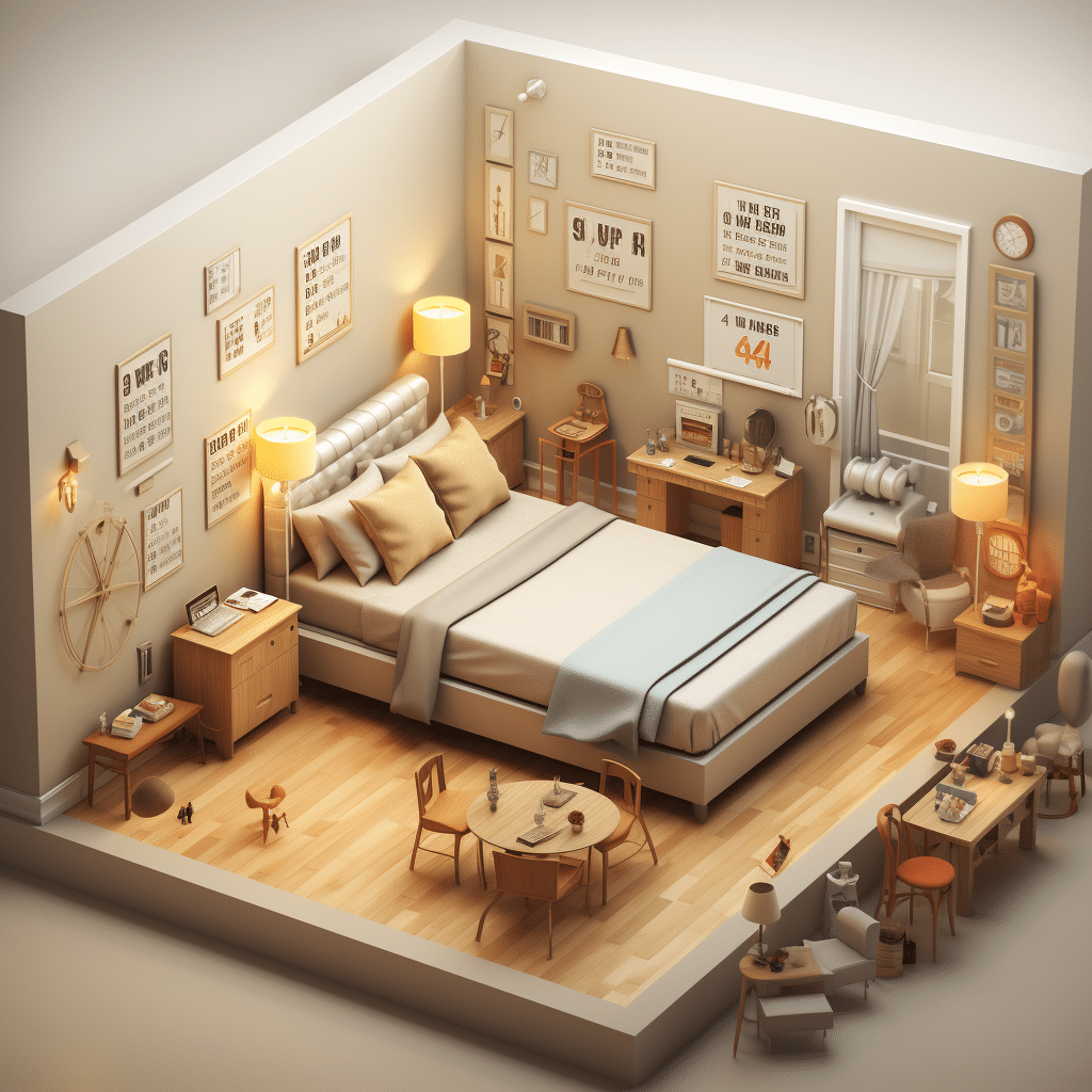 average bedroom size