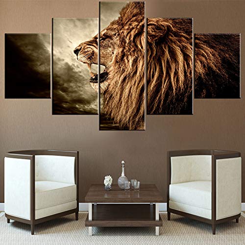 African Decorations For Living Room Brown Howling Lion Paintings Animal Lioness Pictures Piece Black Canvas Wall Art Safari Artwork House Decor Framed Ready To Hang Posters And African Decorations For Living Room Brown Howling Lion Paintings Animal Lioness Pictures Piece Black Canvas Wall Art Safari Artwork House Decor Framed Ready To Hang Posters And Prints(''Wx''H)