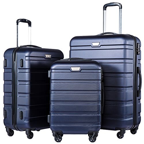 Coolife Luggage Piece Set Suitcase Spinner Hardshell Lightweight Tsa Lock