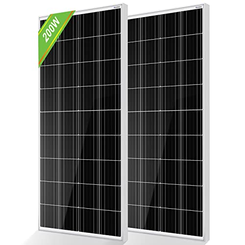 Eco Worthy Pcs Att Solar Panels Volt Monocrystalline Solar Panel For Rv Marine Boat And Other Off Grid Applications, Pack Â¦
