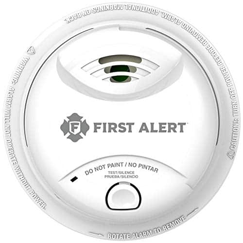 First Alert B Ionization Smoke Alarm With Year Sealed Tamper Proof Battery , White
