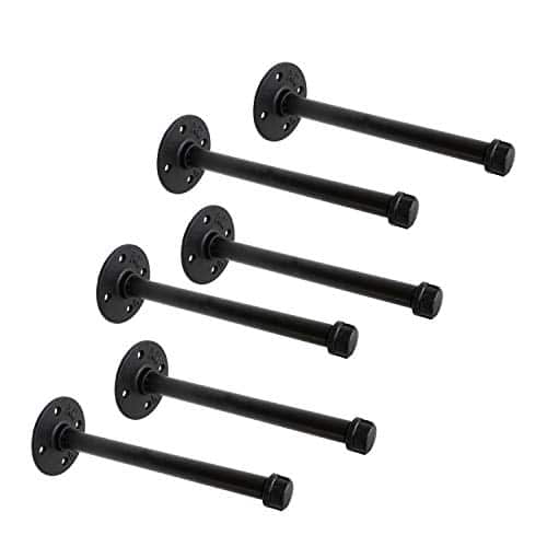 Industrial Black Iron Pipe Shelf Brackets Rustic Wall Mounted Diy Shelving Brackets Hanging Custom Pipe Brackets For Floating Shelves Industrial Black Iron Pipe Shelf Brackets, Rustic Wall Mounted Diy Shelving Brackets Hanging Custom Pipe Brackets For Floating Shelves (, )