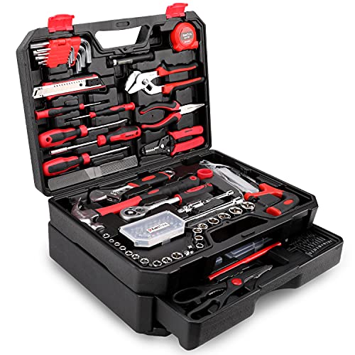 Kingtool Piece Home Repair Tool Kit, General Homeauto Repair Tool Set, Toolbox Storage Case With Drawer, General Household Tool Kit   Perfect For Homeowner, Diyer, Handyman