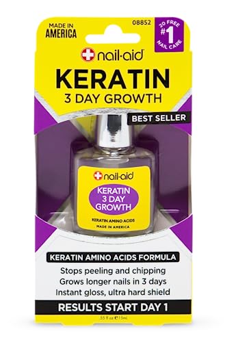 Nail Aid Keratin Day Growth Nail Treatment & Strengthener, Clear, Fl Oz