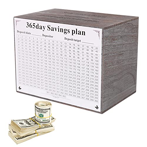 Piggy Bank For Adults Money Bank.suitable For Honeymoon Trips, College Funds, Car Funds. Help Budget And Save Must Break To Access Money. Gray