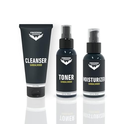 Scalp Care Kit   Sandalwood Scalp Essentials For Bald Men, Hydrating Cleanser Toner Moisturizer For Flexseries Head Shaver From Freebird