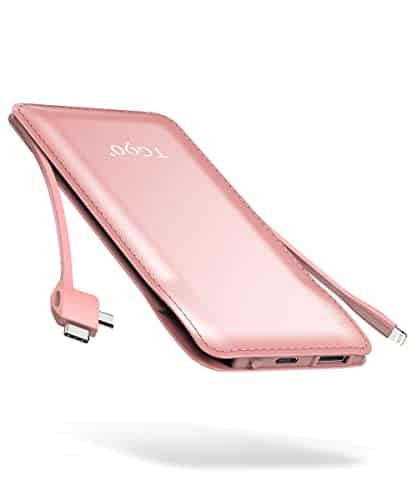 Tg° Mah Power Bank Portable Charger With Built In Cables Ultra Slim Power Bank With Cords Portable Phone Charger Compatible With Iphone Android Phones Tgâ° Mah Power Bank Portable Charger With Built In Cables, Ultra Slim Power Bank With Cords Portable Phone Charger Compatible With Iphone Android Phones