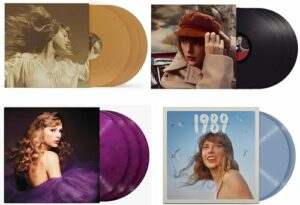 Taylor's Versions Vinyl Set Fearless, Red, Speak Now and Taylor Swift Pack Record Collection