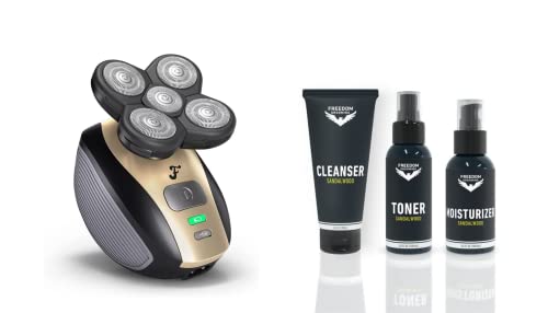 The Flexseries And Scalp Care Kit   Electric Head Shaver & Scalp Cleanser, Toner And Moisturizer