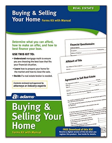 Adams Buyingselling Your Home Kit, Forms And Instructions (K)