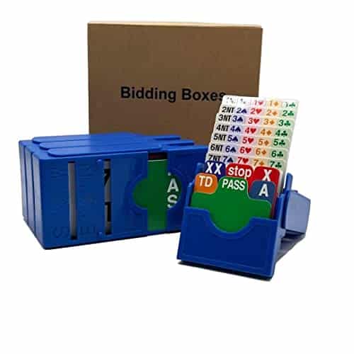 Bridge Bidding Boxes Set Of ,Premium Bridge Kit Bid Buddy,For Bridge Player, Beginner, Bridge Club,Family Cards Night(Navy Blue)