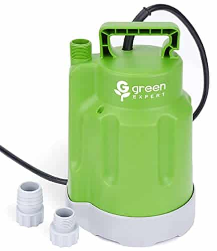 Green Expert Hp Submersible Utility Pump High Flow Gph Foot Power Cord For Quickly Water Removal Household Drainage Pump Easy To Use In Pools Hot Tub Flooded House Suit To Garden Hoses