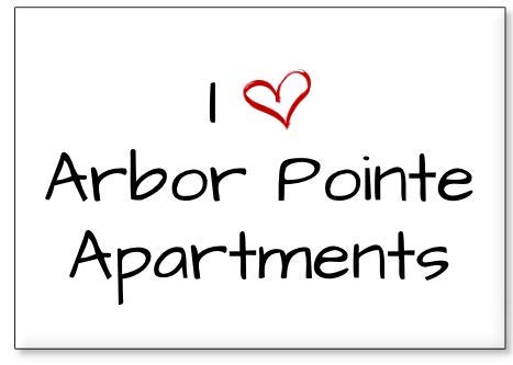 I Love Arbor Pointe Apartments Fridge Magnet