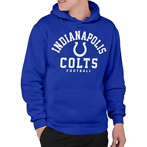 Junk Food Clothing X Nfl   Indianapolis Colts   Classic Team Logo   Unisex Adult Pullover Fleece Hoodie For Men And Women   X Large