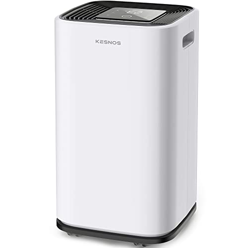 Kesnos Sq. Ft Large Dehumidifier For Home With Drain Hose And Gallons Water Tank   Intelligent Touch Control And Low Noise, Hr Timer Ideal For Basements, Bedrooms, Bathrooms, Laundry Rooms