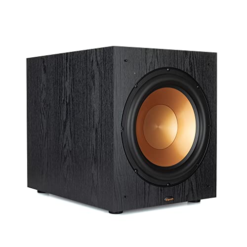 Klipsch Synergy Black Label Sub  Front Firing Subwoofer With Atts Of Continuous &Amp; Watts Of Dynamic Power, And Digital Amplifier For Powerful Home Theater Bass In Black