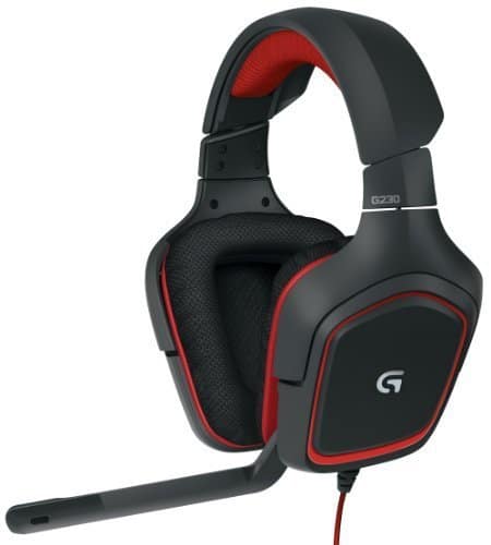 Logitech Gstereo Gaming Headset  On Cable Controls  Surround Sound Audio  Sports Performance Ear Pads  Rotating Ear Cups  Light Weight Design (Renewed)
