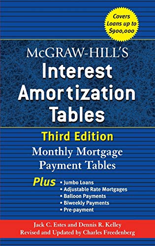 Mcgraw Hill'S Interest Amortization Tables, Third Edition