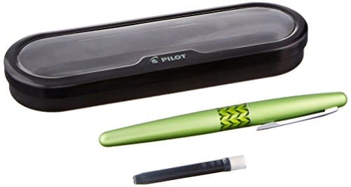 Pilot Mr Retro Pop Collection Fountain Pen In Gift Box, Green Barrel With Marble Accent, Fine Point Stainless Steel Nib, Refillable Black Ink ()