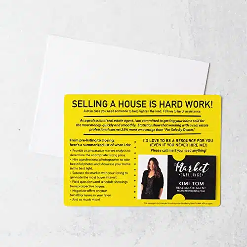 Set Of For Sale By Owner Marketing Mailer For Real Estate Agents With Envelopes  Promotional Business Cards  Mailable  Fsbo
