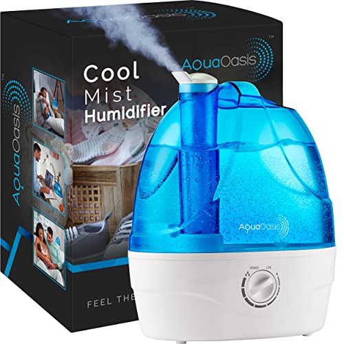 Aquaoasis Cool Mist Humidifier (L Water Tank) Quiet Ultrasonic Humidifiers For Bedroom & Large Room   Adjustable  Rotation Nozzle, Auto Shut Off, Humidifiers For Babies Nursery & Whole House