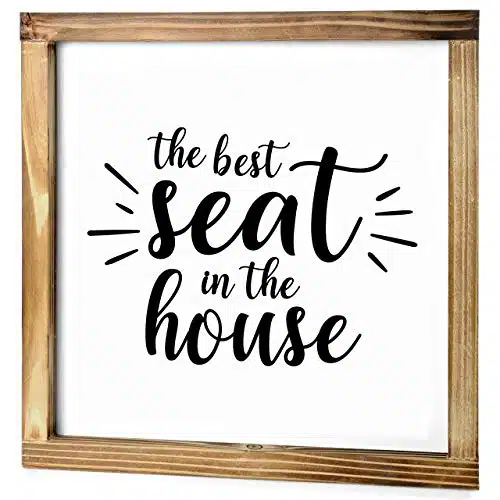 Best Seat In The House Bathroom Sign Xinch   Best Seat In The House Wall Decor, Bathroom Decor Best Seat In The House Sign Best Seat In House Farmhouse Sign Best Seat In The H