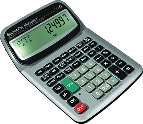 Calculated Industries Qualifier Plus Iiifx Desktop Pro Real Estate Mortgage Finance Calculator  Clearly Labeled Keys  Buyer Pre Qualifying  Payments, Amortizations, Arms, Comb