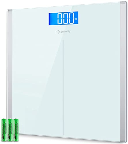 Etekcity Digital Body Weight Bathroom Scale With Step On Technology, Lb, White