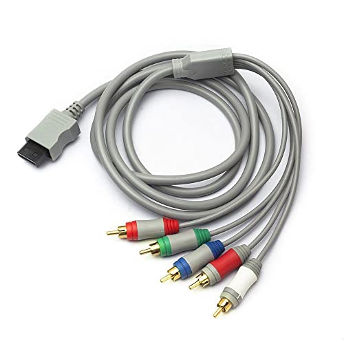 Fosmon Component Hd Av Cable To Hdtv Edtv (High Definition P) Compatible With Nintendo Wii And Wii U