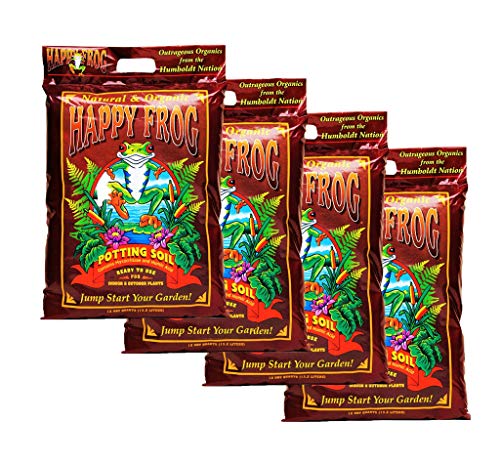 Foxfarm Fxhappy Frog Nutrient Rich And Ph Adjusted Rapid Growth Garden Potting Soil Mix Is Ready To Use, Quart (Pack)