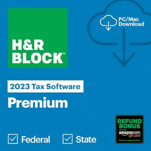H&Amp;R Block Tax Software Premium With Refund Bonus Offer (Amazon Exclusive) (Pcmac Download)