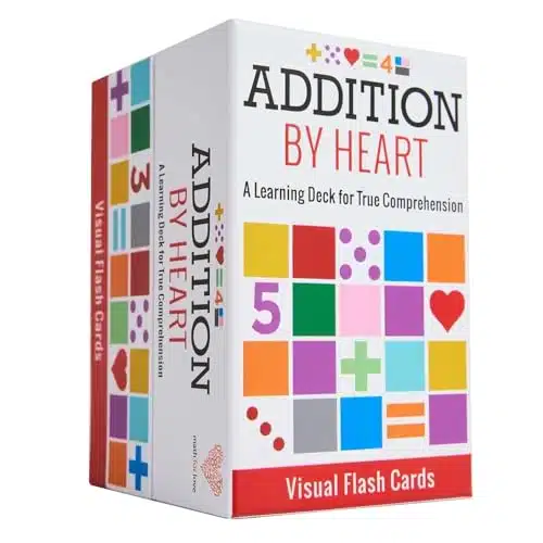 Math For Love Addition By Heart Visual Flash Cards   A Colorful Learning Deck For True Comprehension Of Addition Math Facts