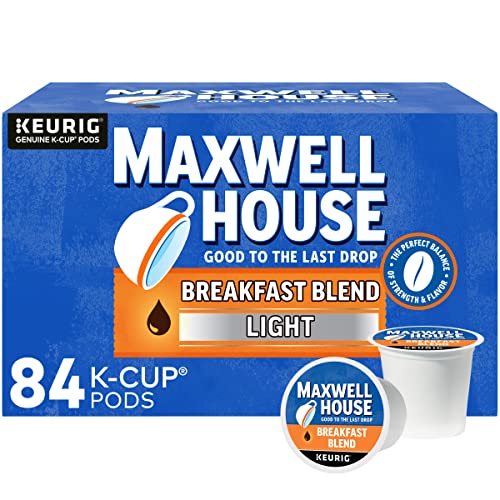 Maxwell House Breakfast Blend Light Roast K Cup Coffee Pods (Ct Box)