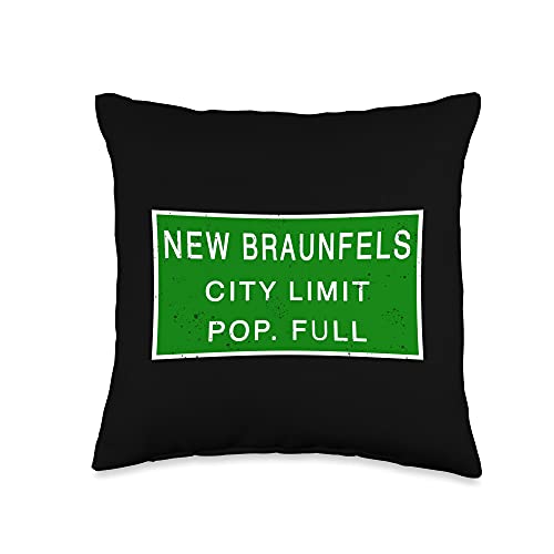 New Braunfels Tx Best Places To Live In The Us New Braunfels Texas Population Full Fastest Growing Cities Throw Pillow, X, Multicolor