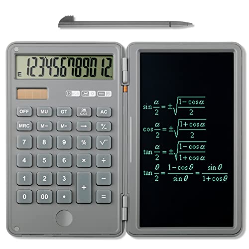 Newugly Calculator, Digit Large Display Office Desk Calcultors With Erasable Writing Table, Solar And Battery Dual Power Pocket Desktop Calculator For Basic Financial Home Sch