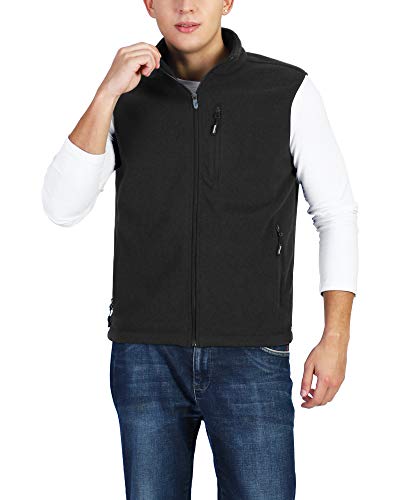 Outdoor Ventures Men'S Full Zip Lightweight Polar Fleece Vest Outerwear With Pockets Warm Winter Sleeveless Jacket Casual