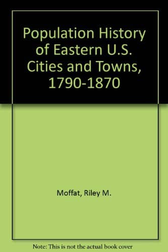 Population History Of Eastern U.s. Cities And Towns,