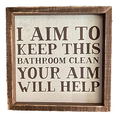 Primitives By Kathy I Aim To Keep This Bathroom Clean