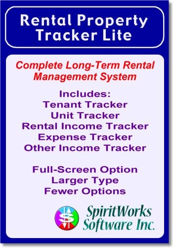 Rental Property Tracker Lite [Download]