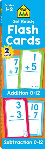 School Zone   Get Ready Flash Cards Addition & Subtraction Pack   Ages To , St Grade, Nd Grade, Addition, Subtraction, Early Math, Problem Solving, And More