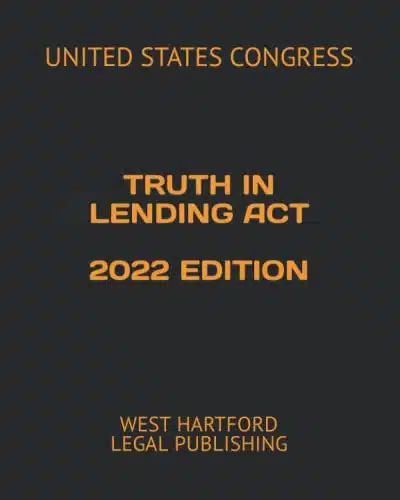 Truth In Lending Act Edition West Hartford Legal Publishing
