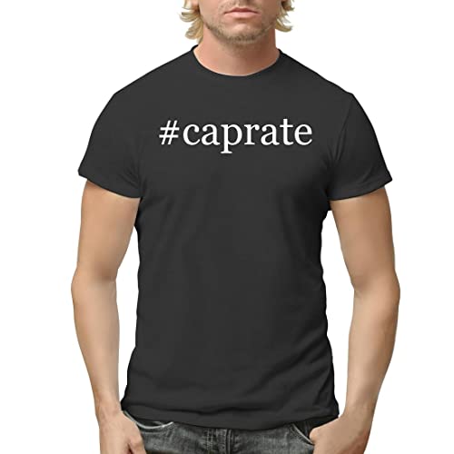 Tracy Gifts #Caprate   Hashtag Men'S Adult Short Sleeve T Shirt, Black, Medium