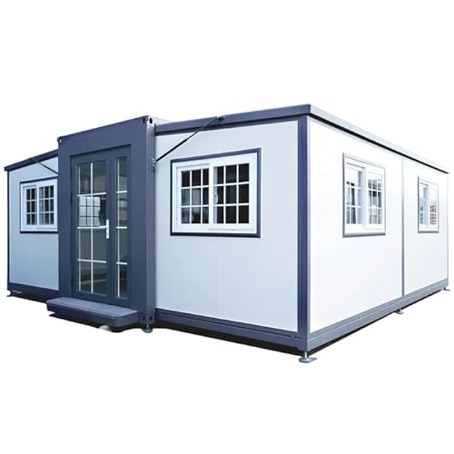 Jaxenor Xft Portable Prefabricated Tiny Home, Mobile Expandable Plastic Prefab House For Hotel, Booth, Office, Guard House, Shop, Villa, Warehouse, Workshop (With Restroom)