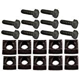Mobile Home Axle Wheel Bolt (Course Thread) Wrim Clamps Pack