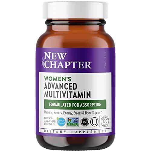 New Chapter Women'S Multivitamin Advanced Formula For Stress, Bone, Immune, Beauty & Energy Support, Higher Levels Of Whole Food Fermented Essential Nutrients For Women + Iron