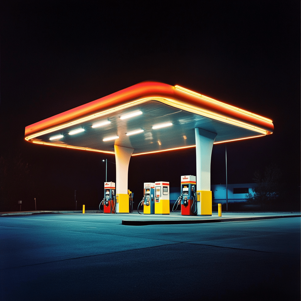 petrol station